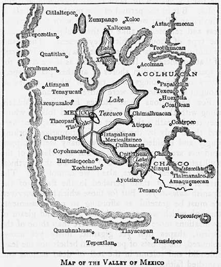 Map of the Valley of Mexico